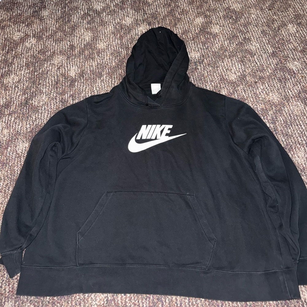 Nike Black and White Logo Hoodie